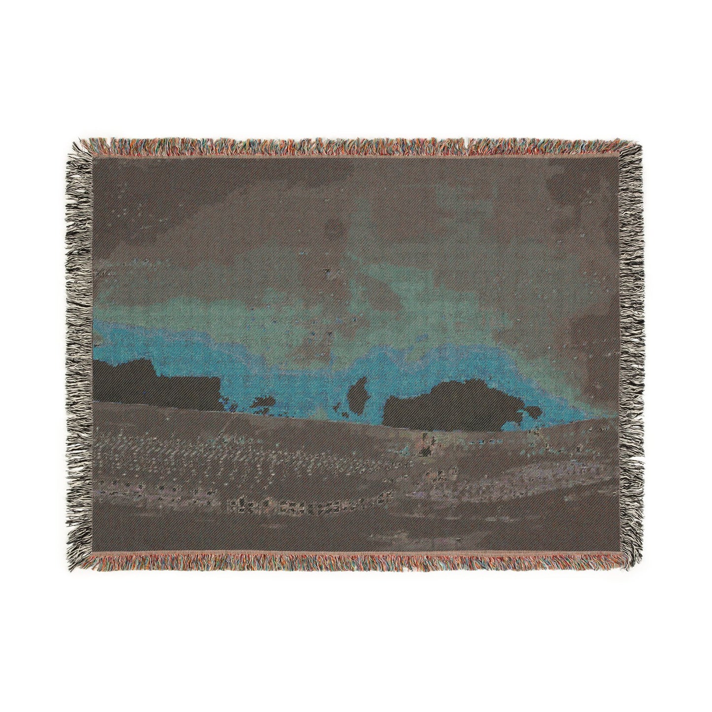 Warehouse Fire Woven Blanket | Bonfire Throw