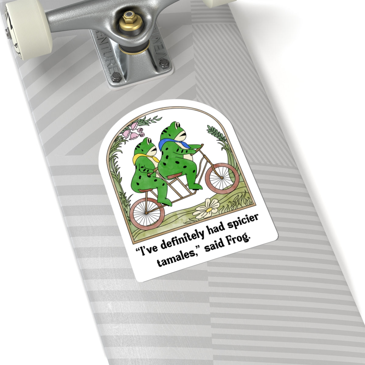 Frog and Frog Kiss-Cut Sticker, Frog No Kings Anti Ice Decal, Laptop Sticker, Water Bottle Label, Vinyl Sticker, Journal, Planner Sticker