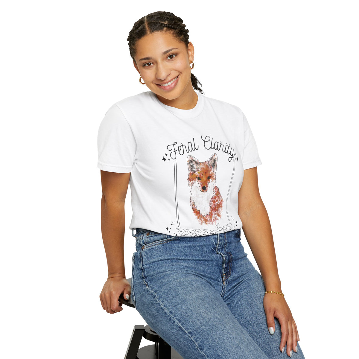 Feral Clarity Fox Graphic T-Shirt