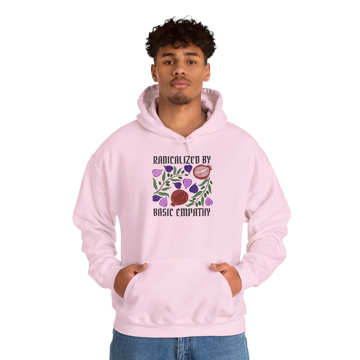 Radicalized by Basic Empathy Floral Hoodie