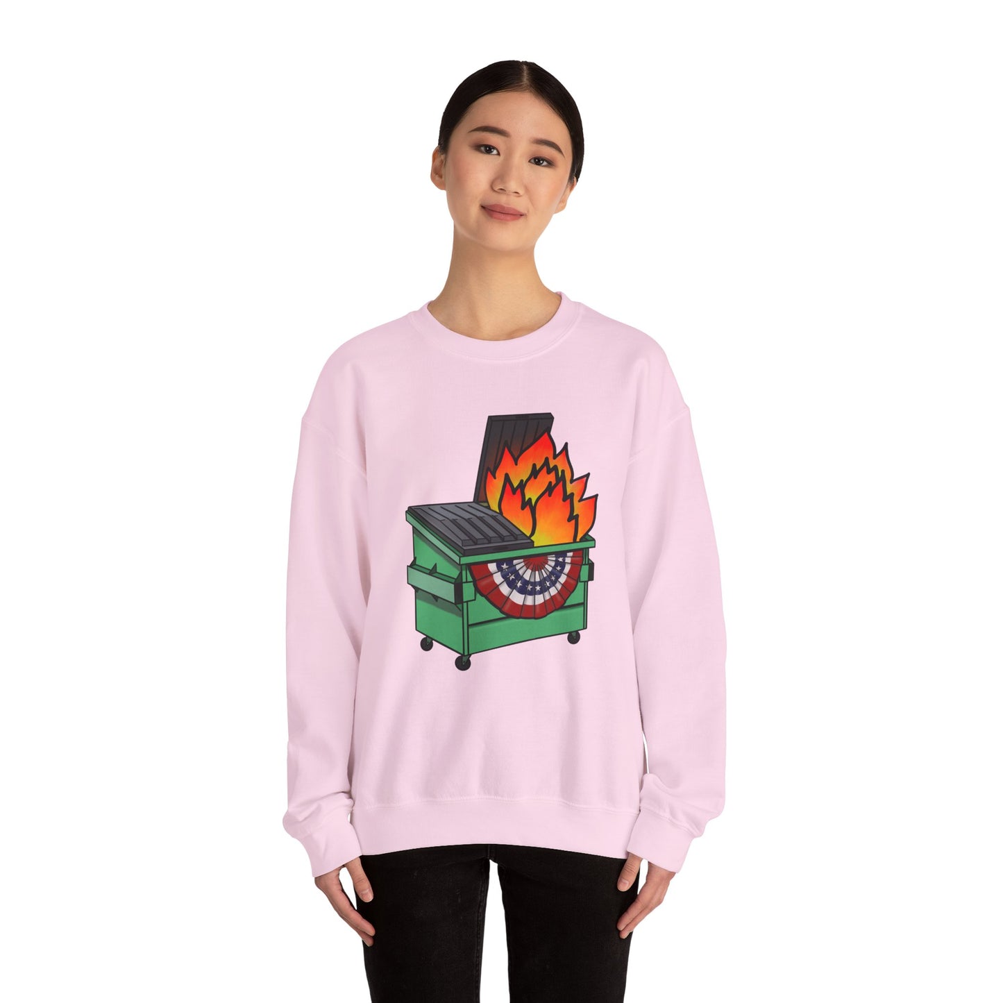American Dumpster Fire Unisex Heavy Blend™ Crewneck Sweatshirt