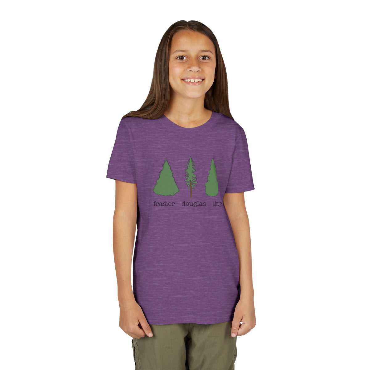 Youth Short Sleeve Tee – Fraser Douglas Thuja Tree Lover Shirt