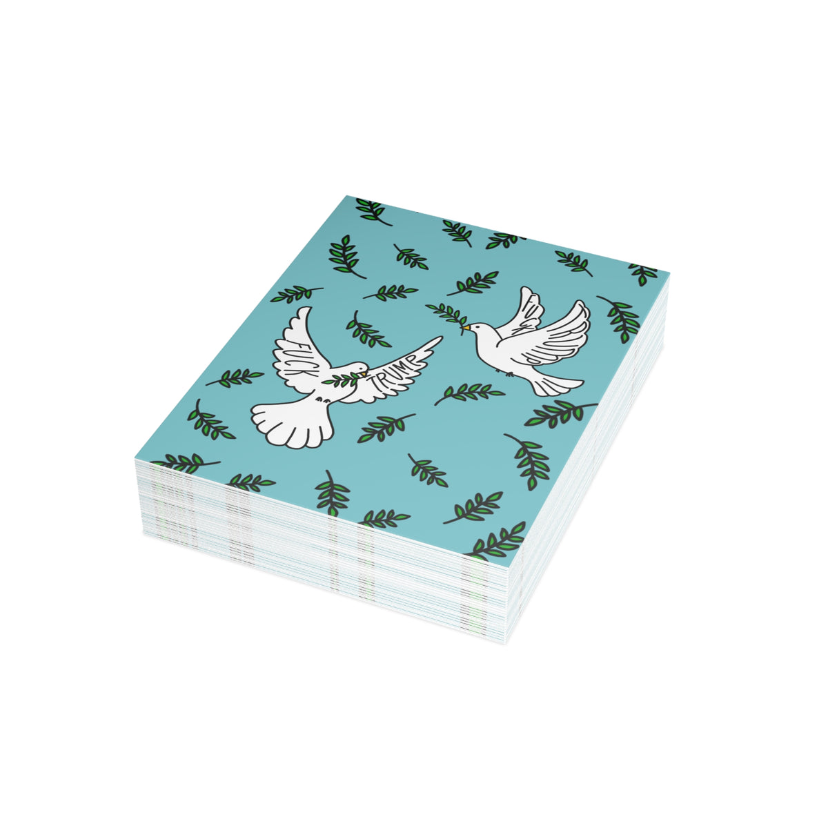 Peace on Earth Holiday Greeting Card FDT Holiday Dove Christmas Design