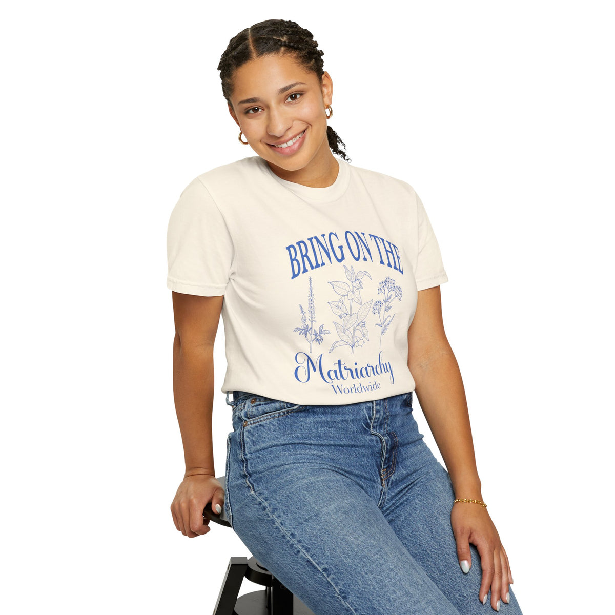 Bring On The Matriarchy T-shirt Feminist Floral Graphic Tee