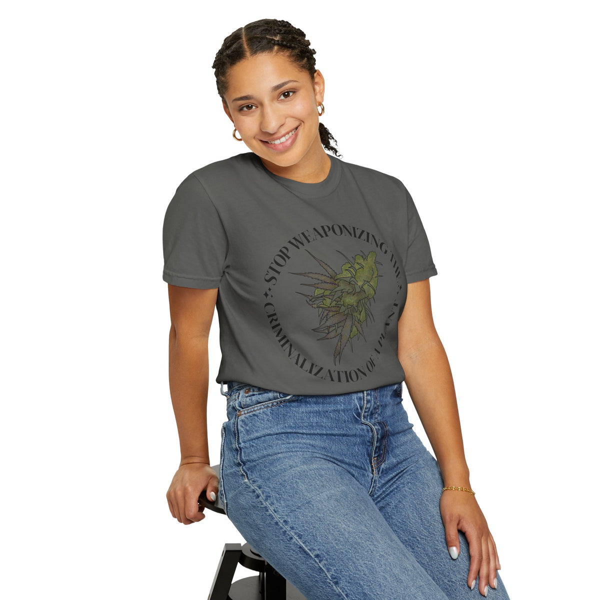 Stop Weaponizing the Criminalization of a plant Floral Graphic Tee