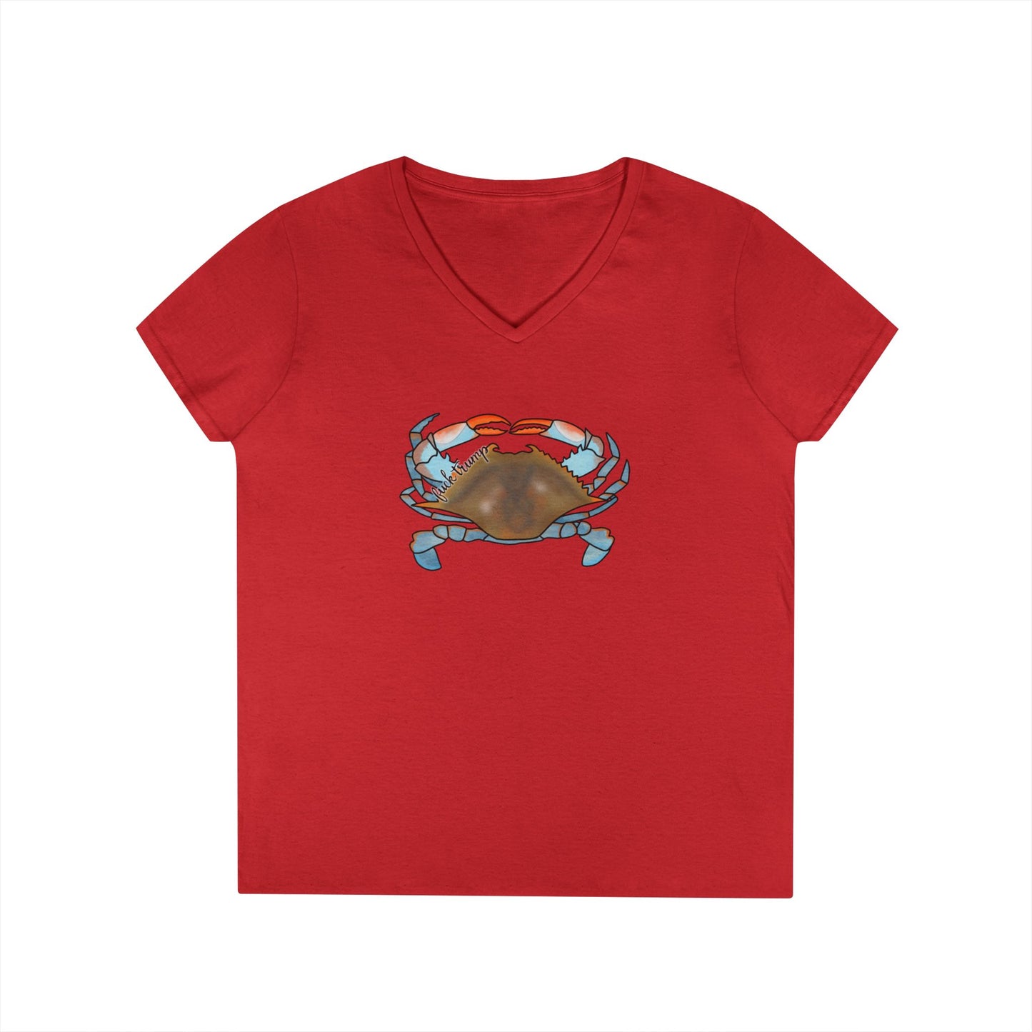 Blue Crab Illustration T-Shirt | Coastal Sea Life Tee FDT