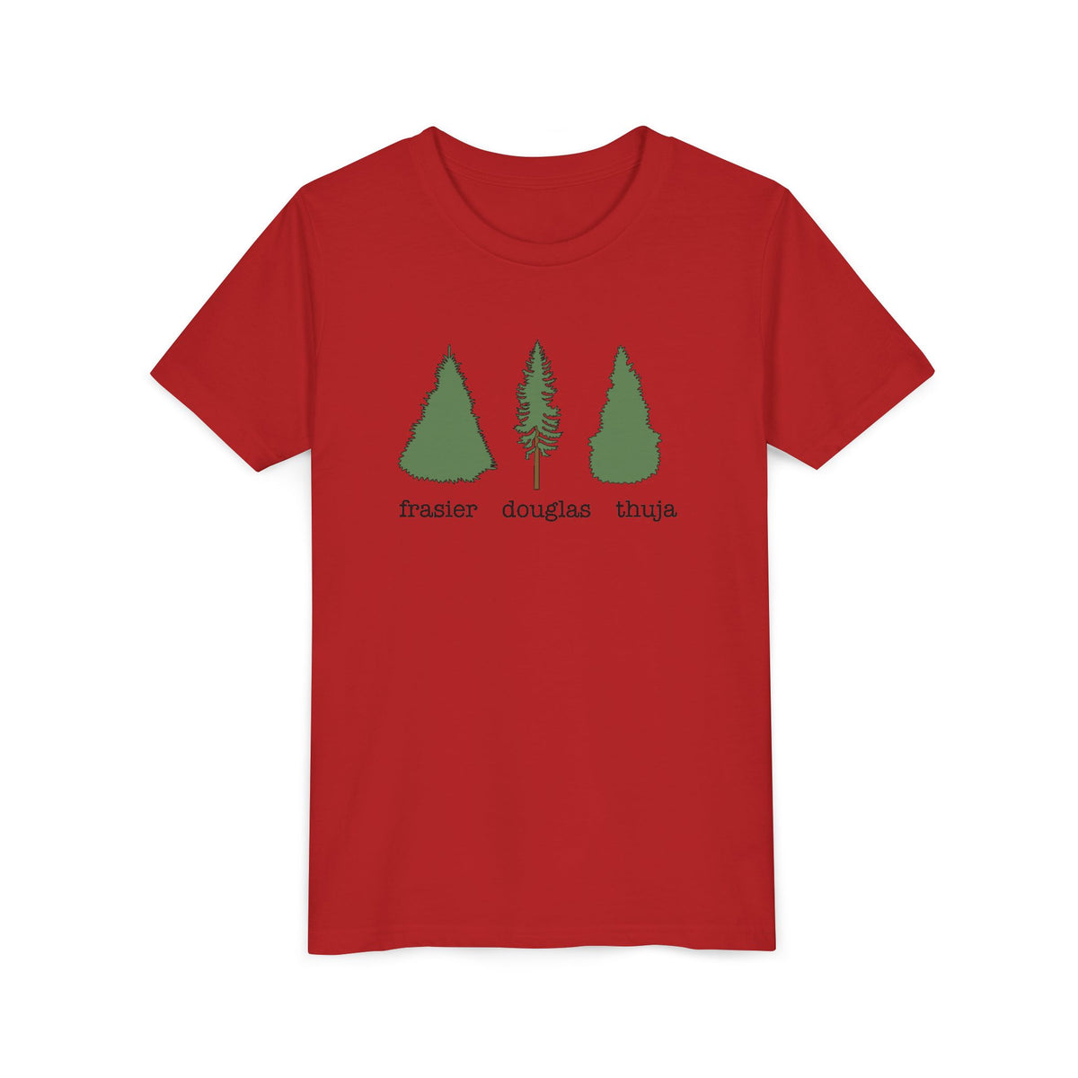 Youth Short Sleeve Tee – Fraser Douglas Thuja Tree Lover Shirt
