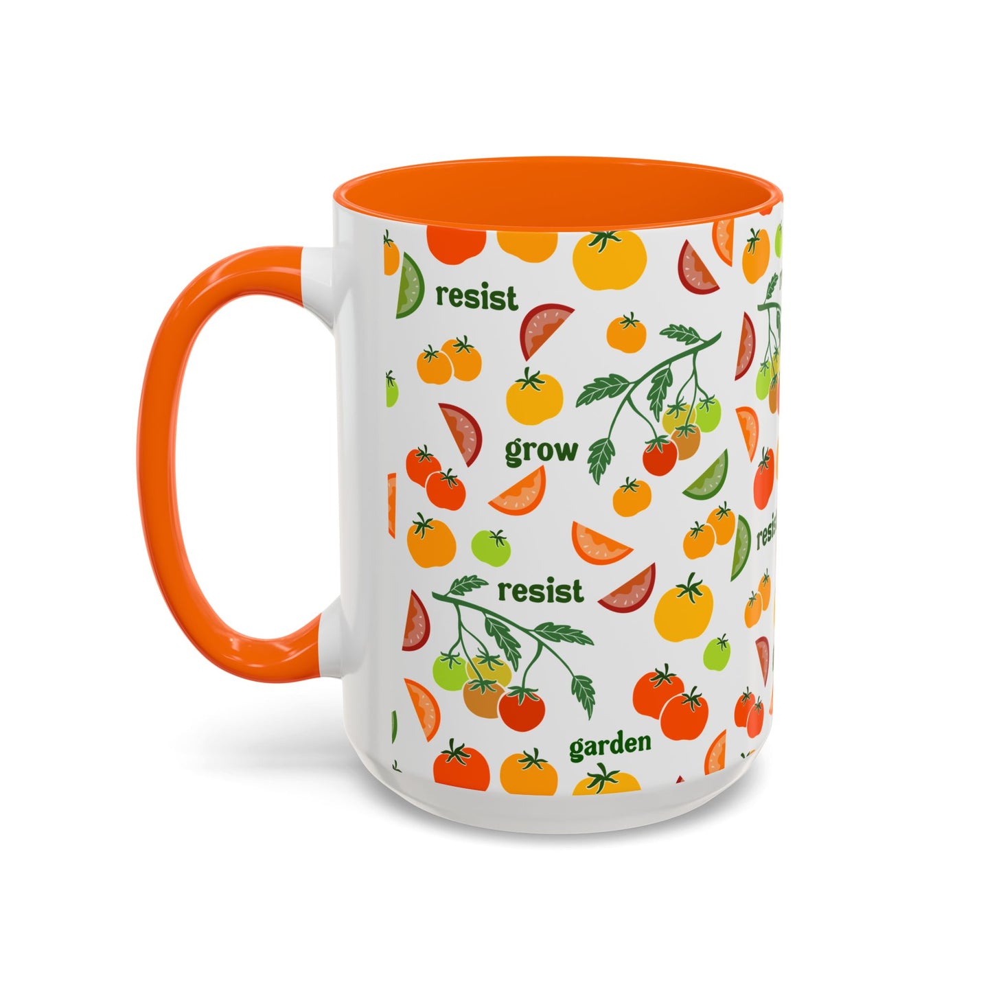 Resist Grow Garden tomatoes coffee mug | Accent Mug 11oz 15oz