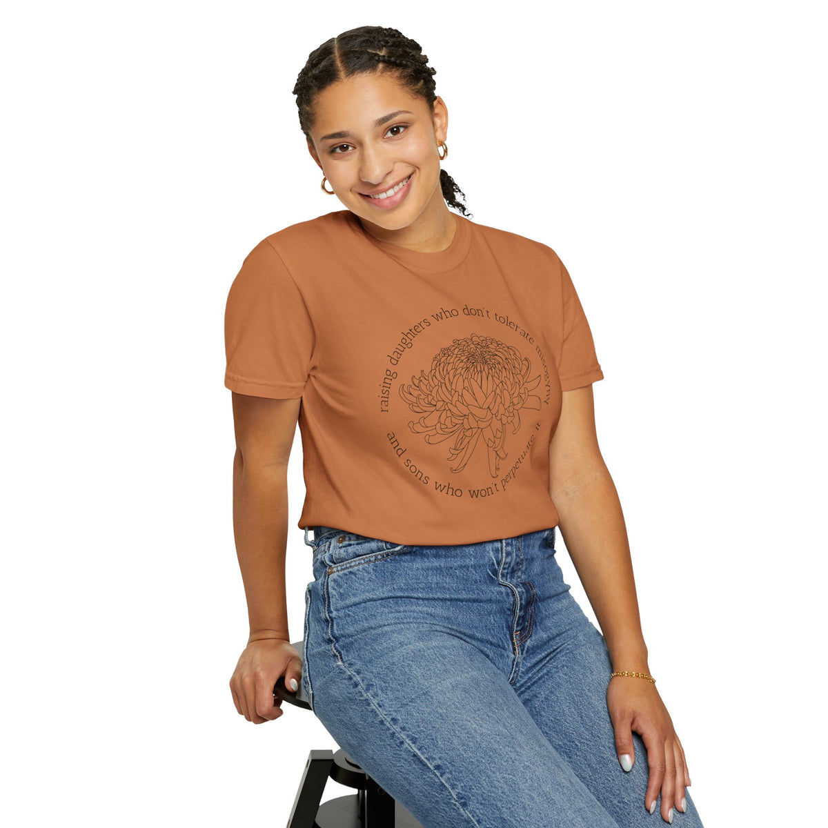 Floral Raising Daughters and Sons T-Shirt Botanical Line Art