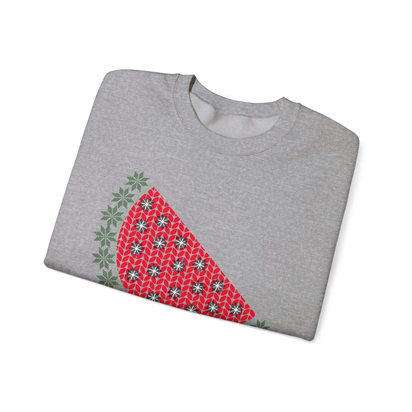 Watermelon Ugly Sweater Unisex Heavy Blend™ Crewneck Sweatshirt