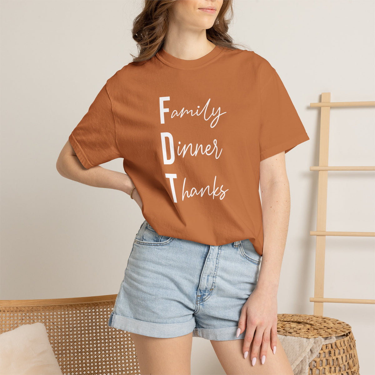 Family Dinner Thanks T-Shirt fdt Thanksgiving Family Gathering Tee