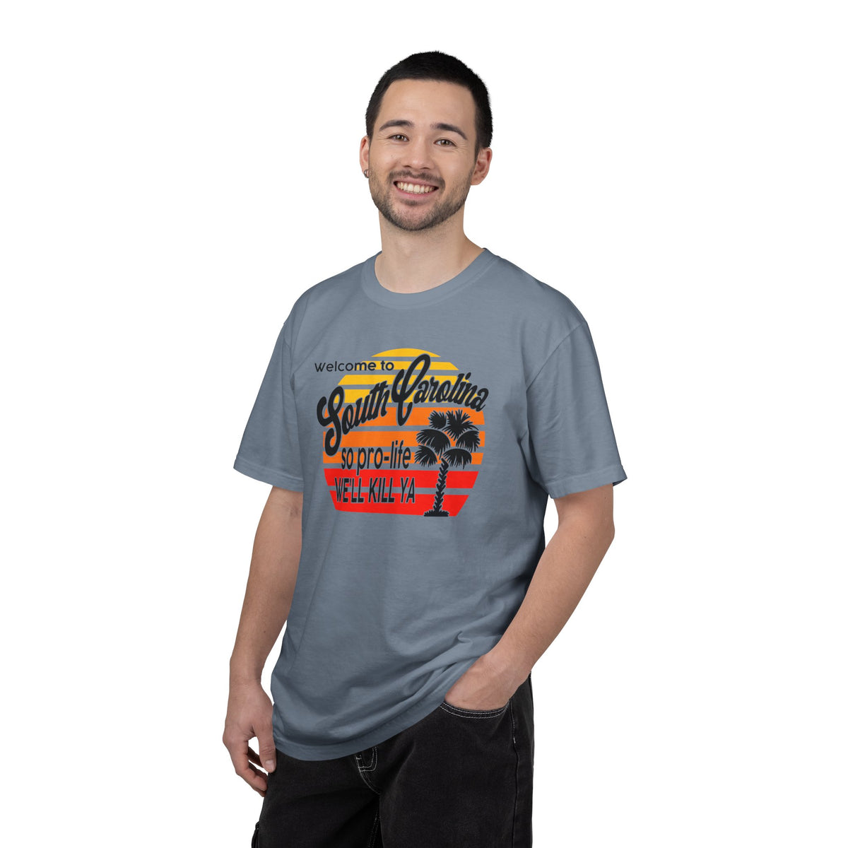 South Carolina Political Dark Humor Abortion Sunset T-Shirt Welcome to South Carolina Graphic Tee