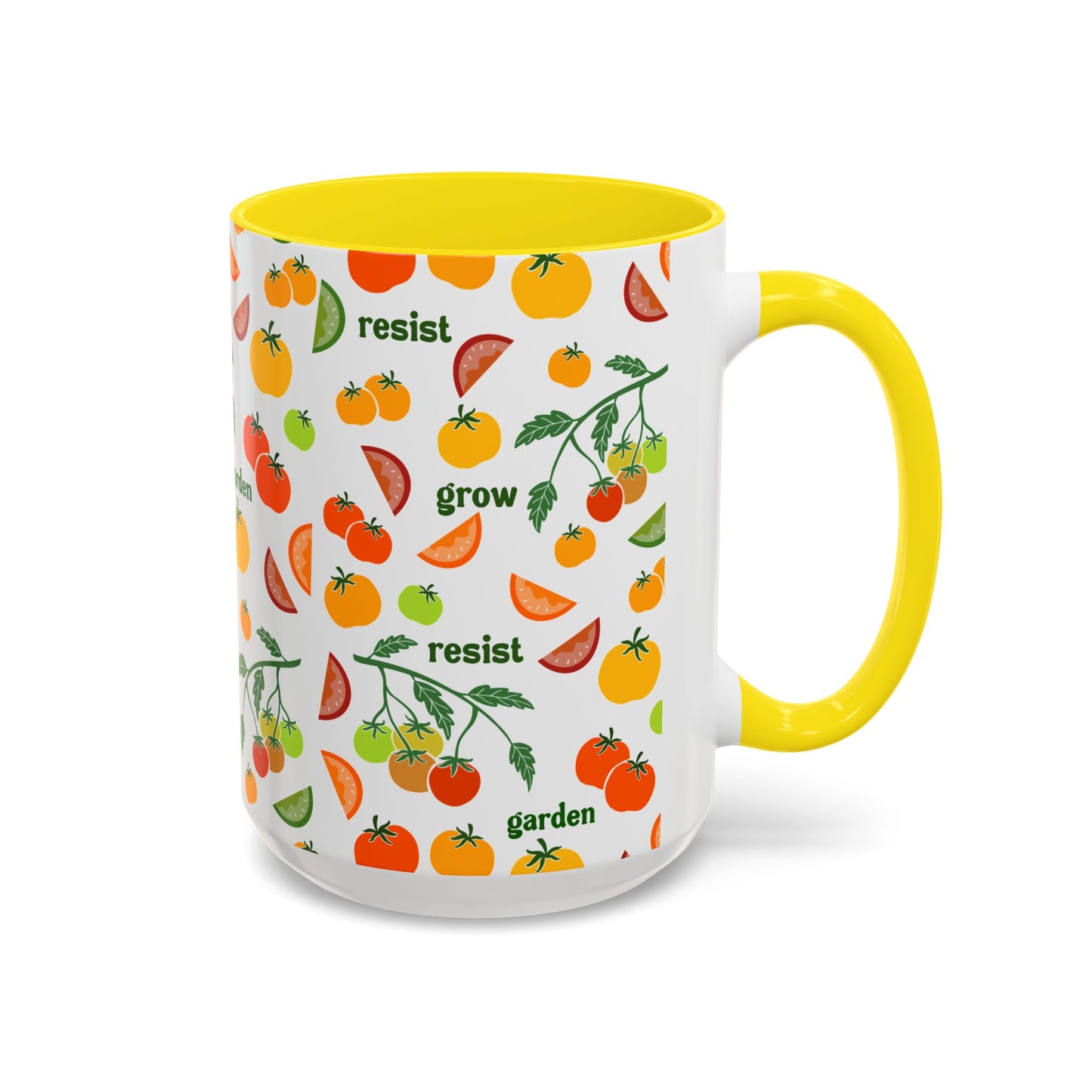 Resist Grow Garden tomatoes coffee mug | Accent Mug 11oz 15oz