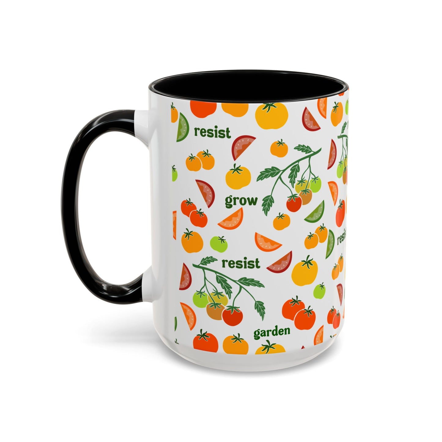Resist Grow Garden tomatoes coffee mug | Accent Mug 11oz 15oz