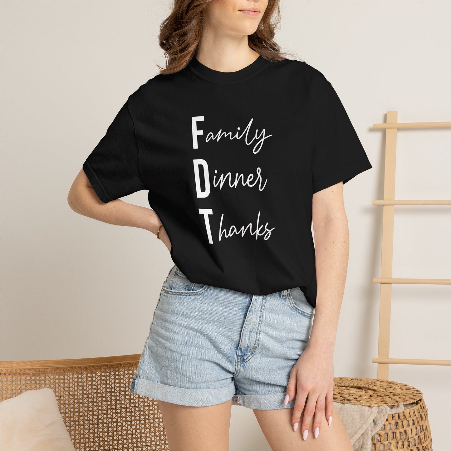 Family Dinner Thanks T-Shirt fdt Thanksgiving Family Gathering Tee
