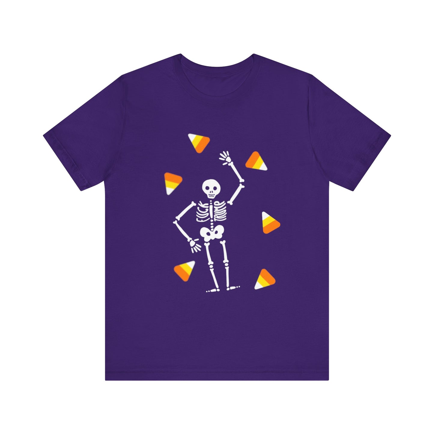 Slightly Subtle Halloween Skeleton Candy Tee, Trump Unisex Short Sleeve Shirt, Spooky Season T-Shirt, Halloween Costume Top, Fun Graphic Tee for Parties