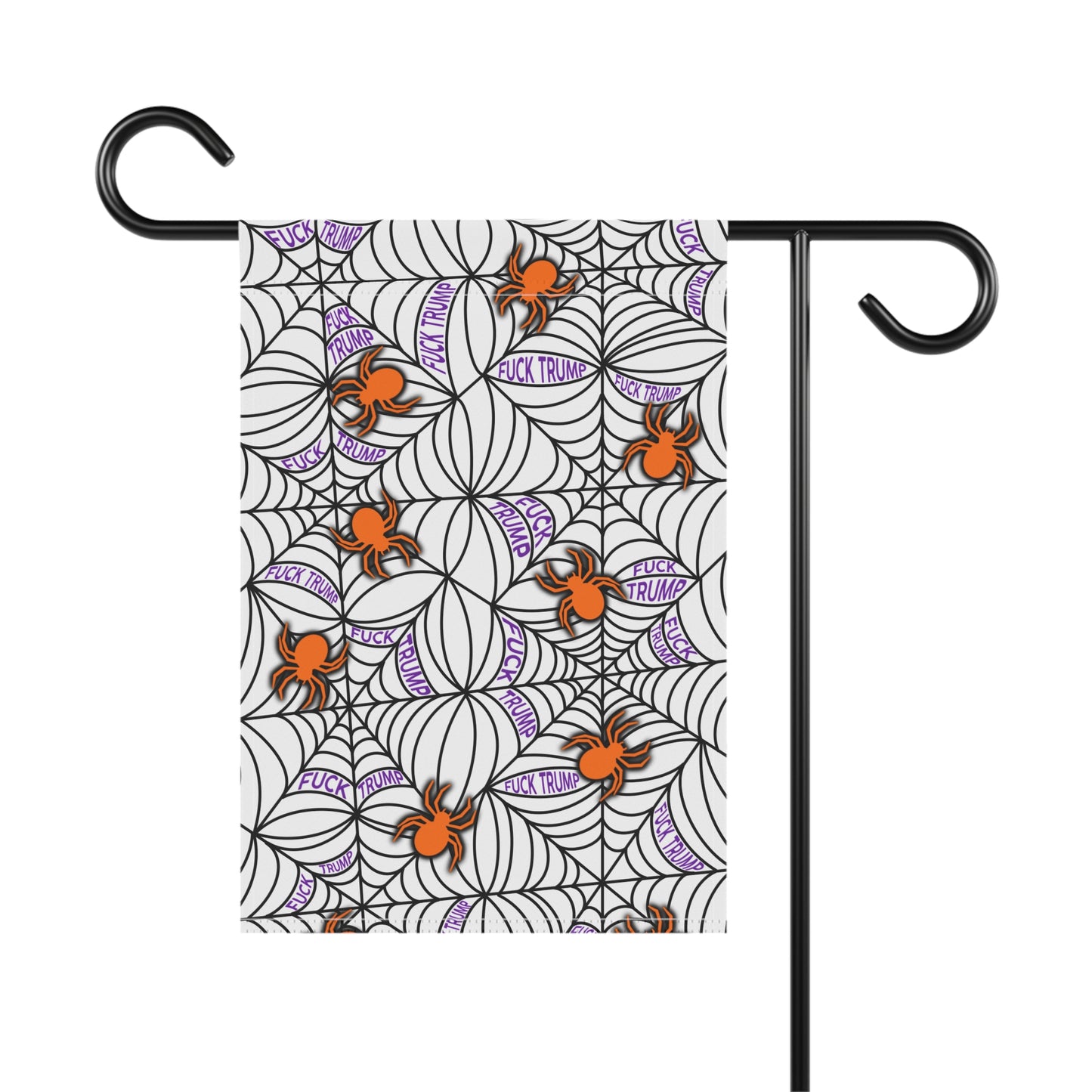 Slightly Subtle Spider Web Halloween Garden Banner, Seasonal Spooky Outdoor Decoration, Fall Yard Ornament, Home & Garden Halloween Decor