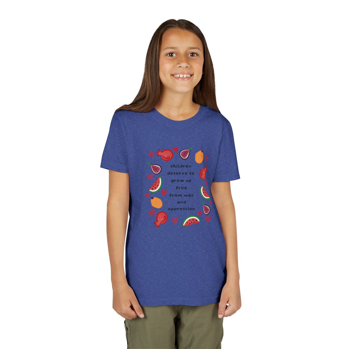 Children Deserve to Grow Up Free From War and Oppression Youth T-Shirt