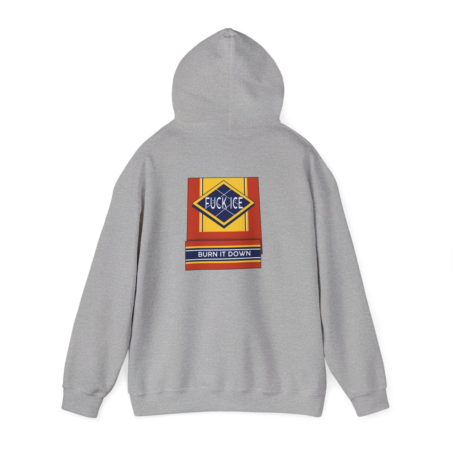 Matchbox Graphic Hoodie | Burn It Down Slogan