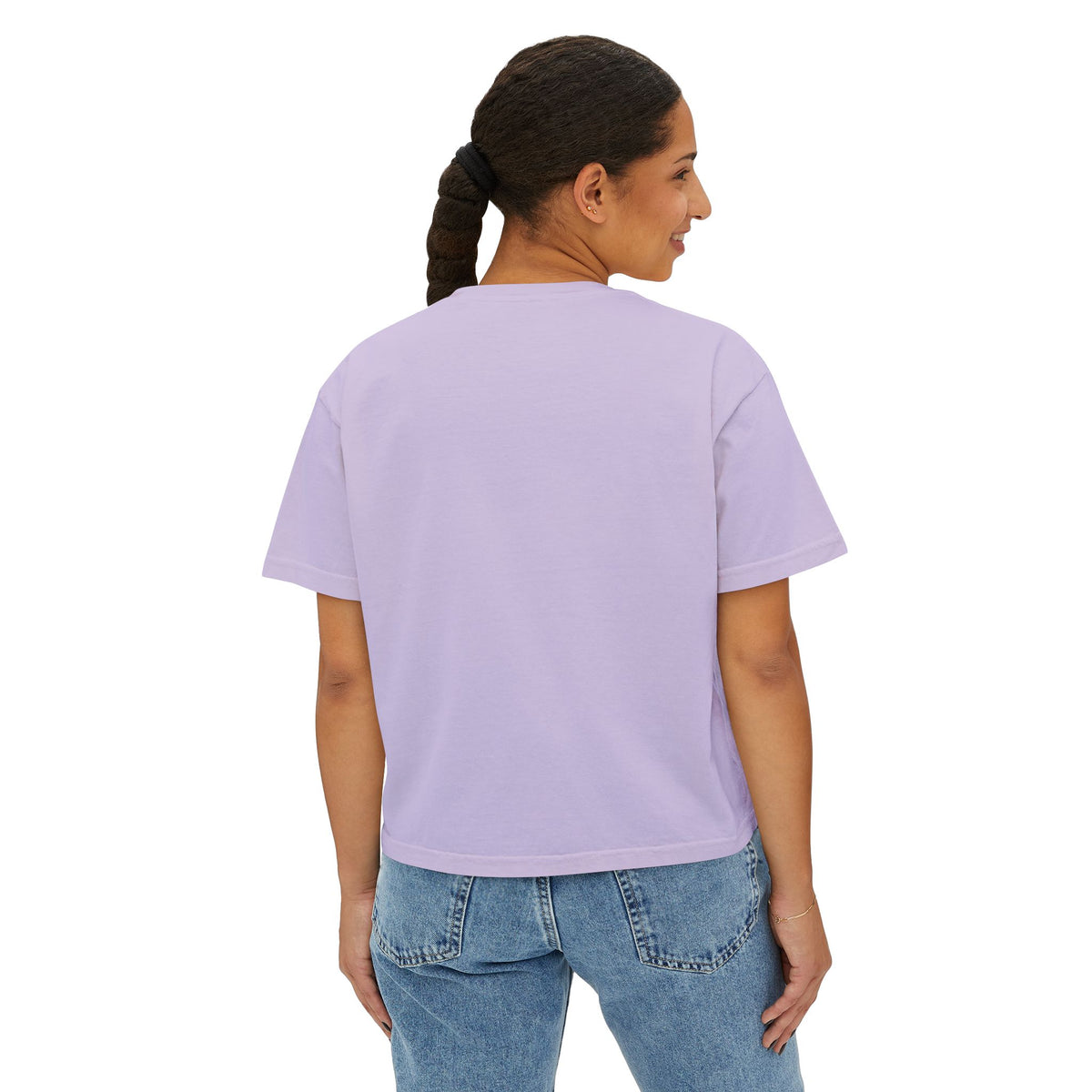 Women’s Boxy CROP Tee "Children Deserve to Grow Up Free From War and Oppression" Peaceful Fruit Graphic