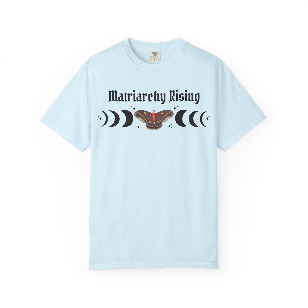 Matriarchy Rising Tee Moon Phases & Moth Feminist Graphic T-Shirt