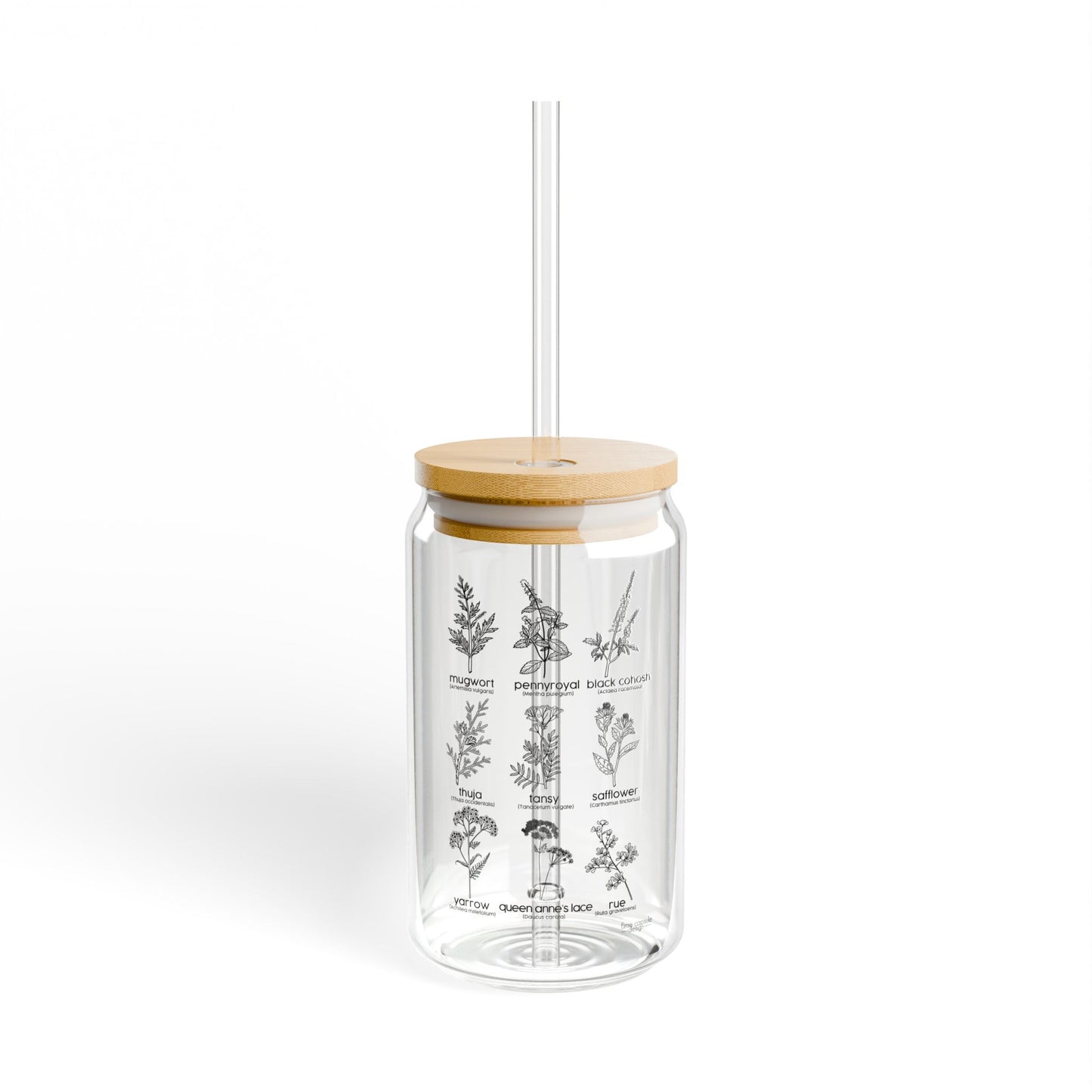 Herbs for Reproductive Freedom Sipper Glass Can