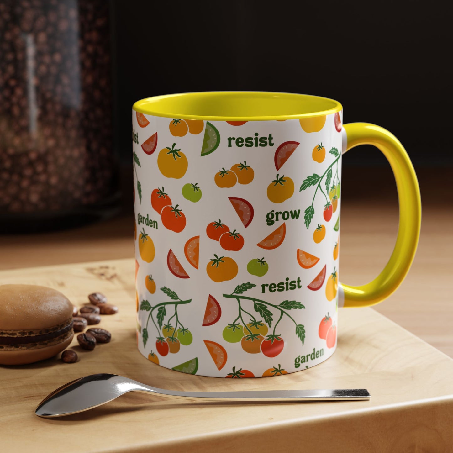 Resist Grow Garden tomatoes coffee mug | Accent Mug 11oz 15oz