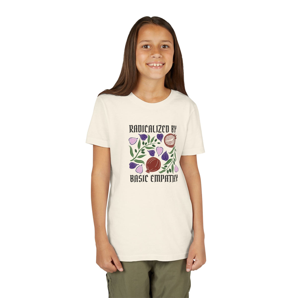 Youth Radicalized by Basic Empathy Floral Graphic T-Shirt