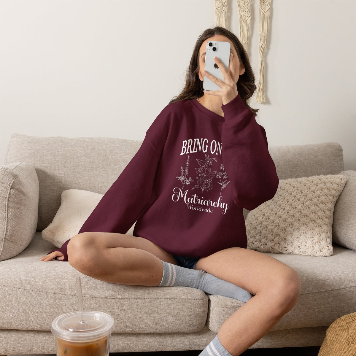 Bring on the Matriarchy Classic Crewneck Sweatshirt