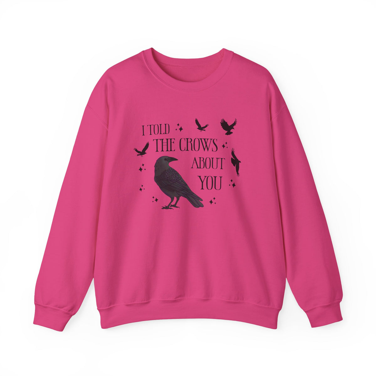 I Told the Crows About You Gothic Crow Sweatshirt Matriarchy