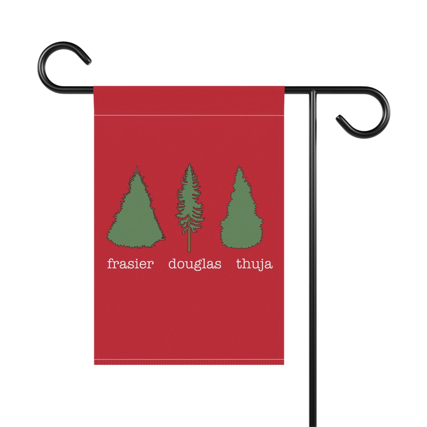 Slightly Subtle Frasier Douglas Thuja FDT Festive Garden Banner, Seasonal Yard Decor, Christmas Flag, Outdoor Holiday Sign, Home & Garden