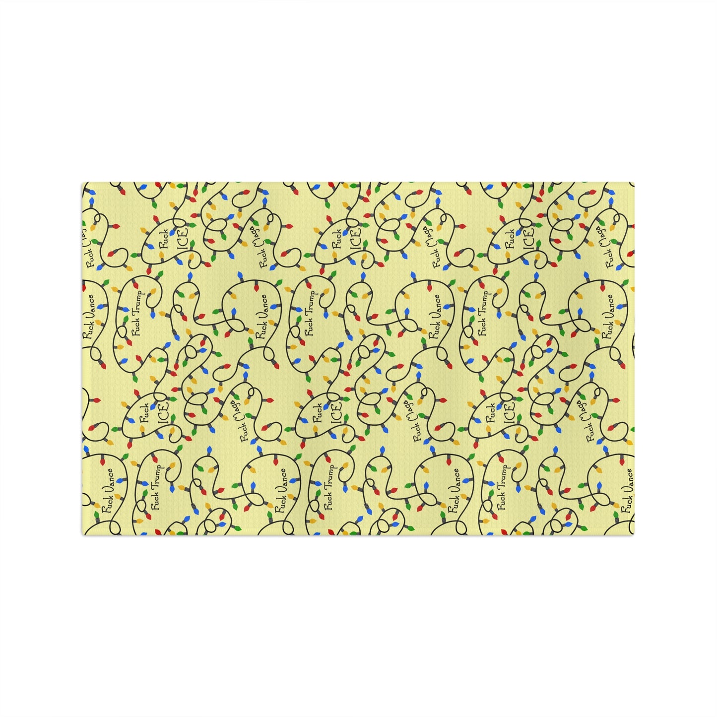 Holiday Lights Tea Towel FDT Patterned Kitchen Towel
