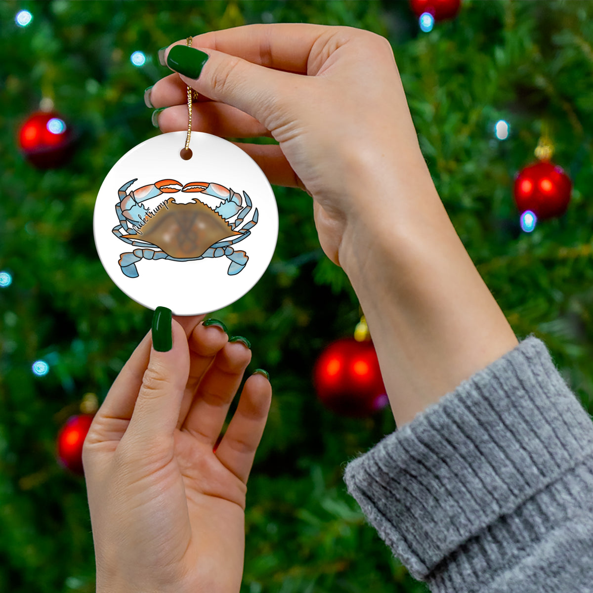 Crab Ceramic Ornament FDT
