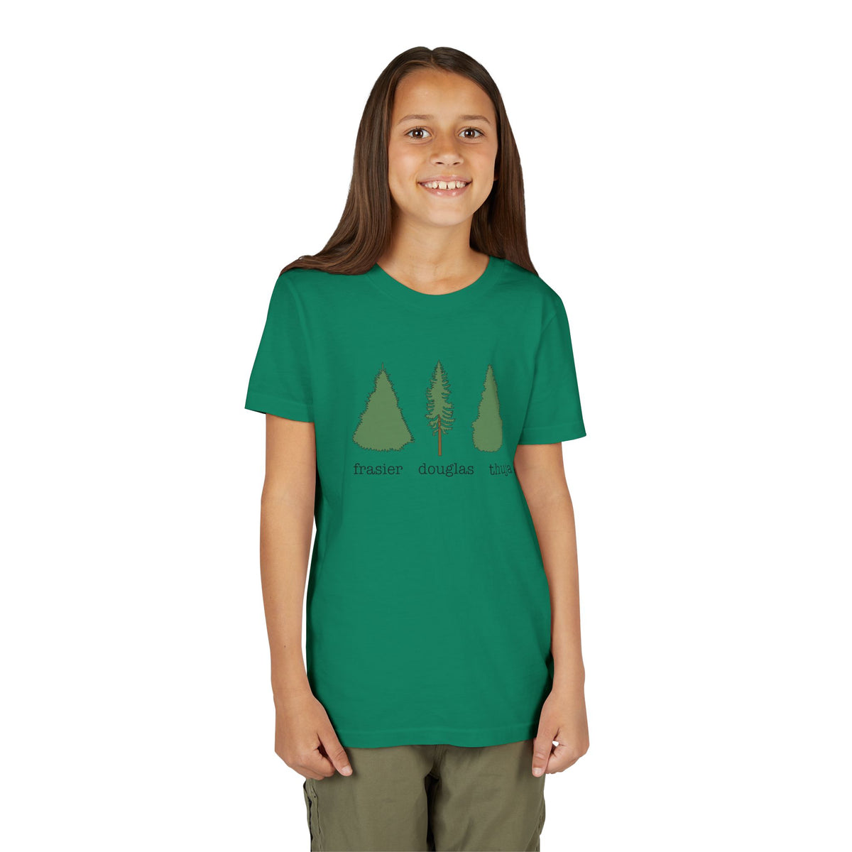 Youth Short Sleeve Tee – Fraser Douglas Thuja Tree Lover Shirt