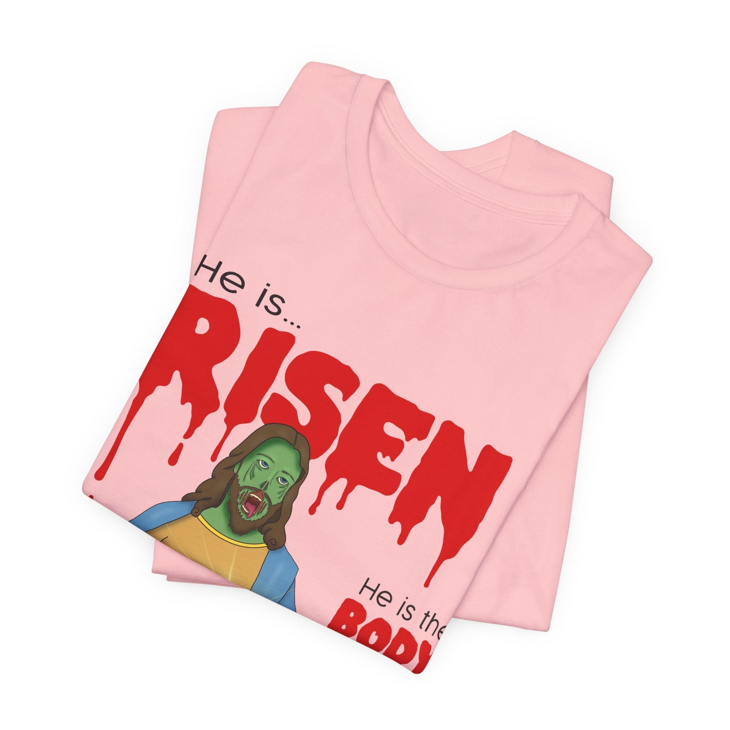Zombie Jesus He Is Risen Shirt Unisex Jersey Tee, Easter Gift, Religious Humor Shirt, Resurrection Celebration Tee, Christian Apparel