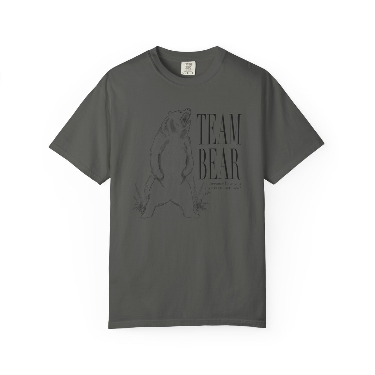 Team Bear Graphic T-Shirt Vintage Sketch Bear Tee because have you even met men