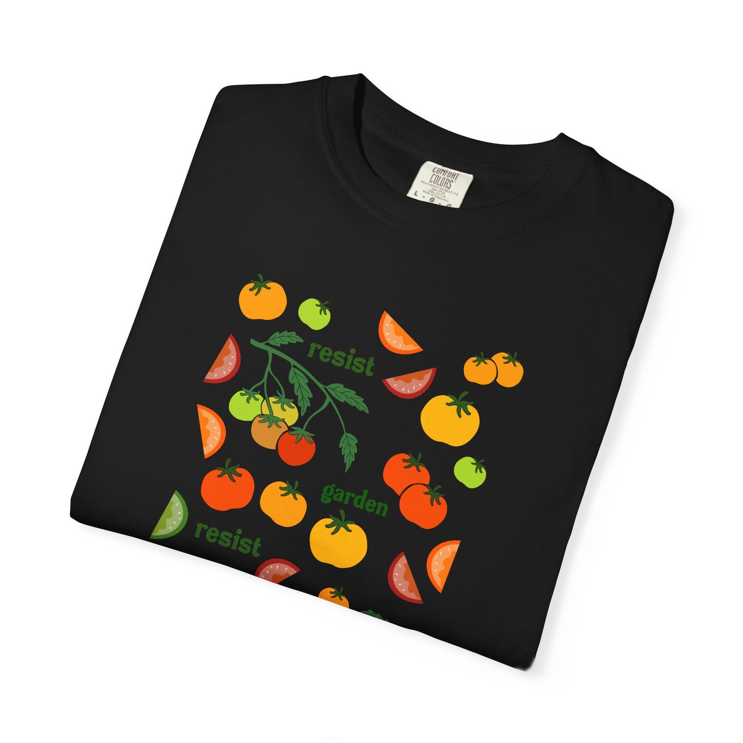 Resist Garden Grow T-shirt | Tomato Garden Illustration