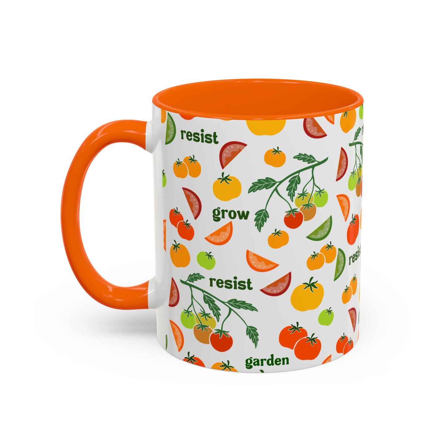 Resist Grow Garden tomatoes coffee mug | Accent Mug 11oz 15oz