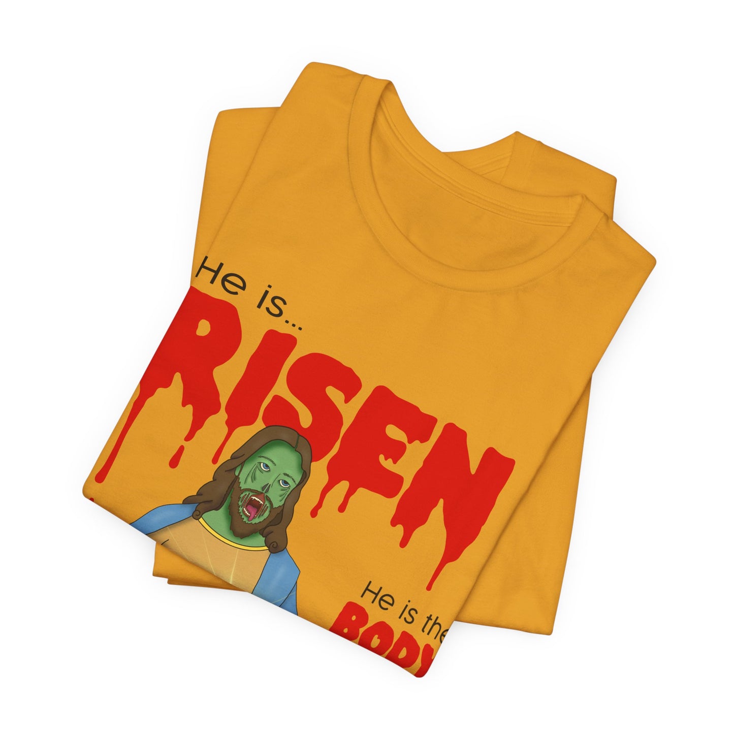 Zombie Jesus He Is Risen Shirt Unisex Jersey Tee, Easter Gift, Religious Humor Shirt, Resurrection Celebration Tee, Christian Apparel
