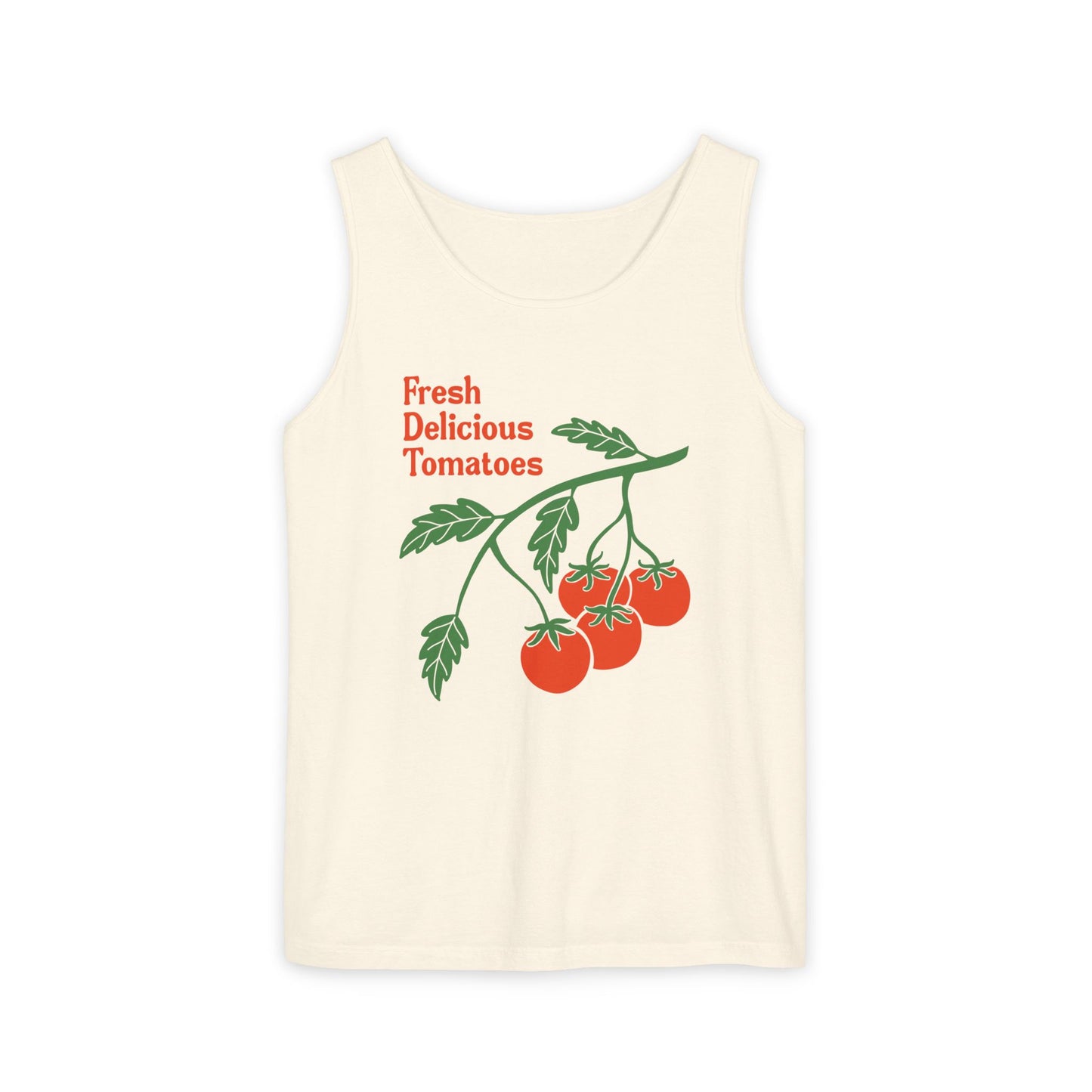 Fresh Delicious Tomatoes Tank Top | Cherry Tomato Illustration, Garden Produce Tee