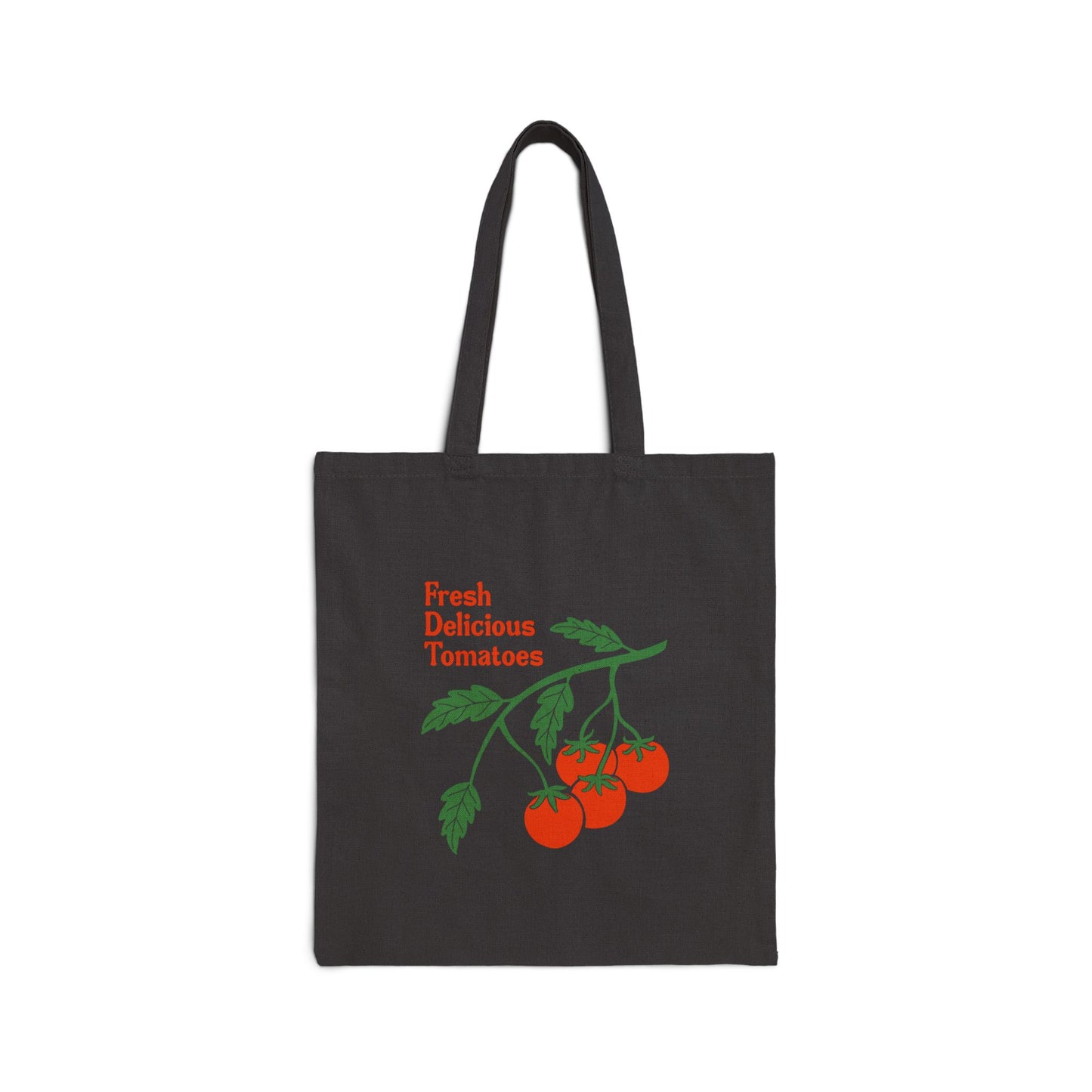 Fresh Delicious Tomatoes Tote Bag | Vintage Tomato Illustration, Farmer's Market Canvas fdt