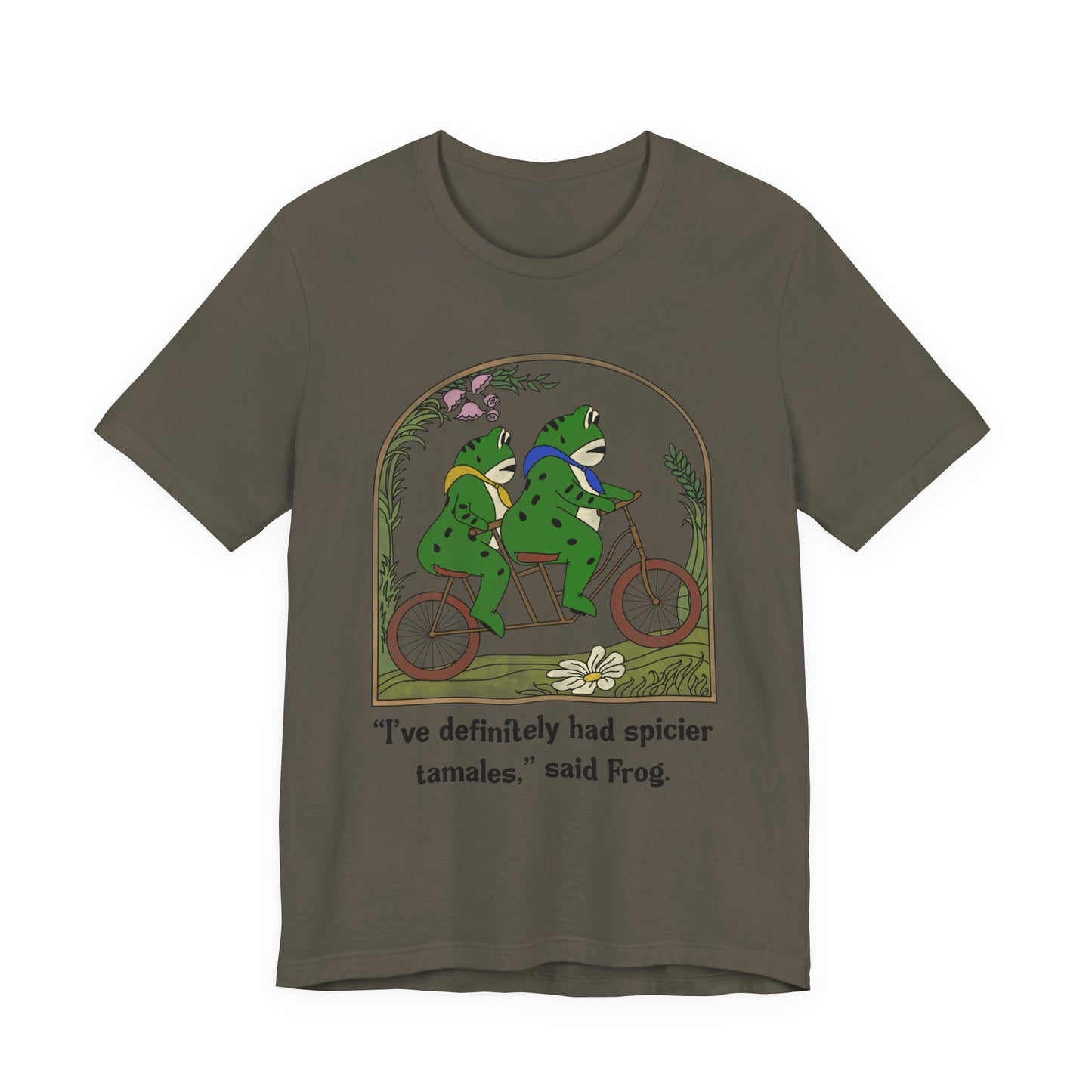 Frog and Frog Tee, Portland Frog Whimsical Unisex Jersey Shirt Fun Gift for Frog Lovers, Cute Quote Tee, Perfect Gift for Nature Enthusiasts