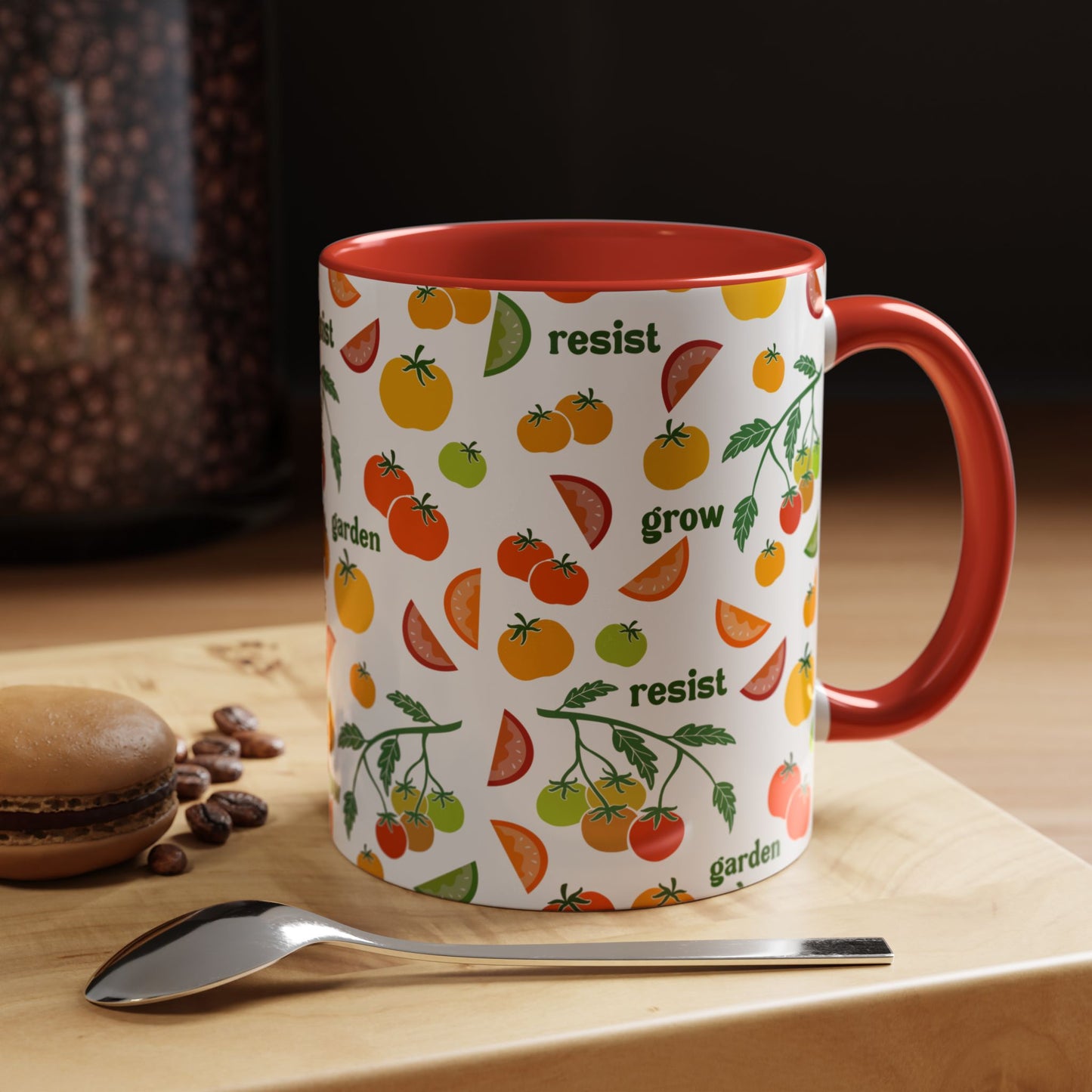Resist Grow Garden tomatoes coffee mug | Accent Mug 11oz 15oz