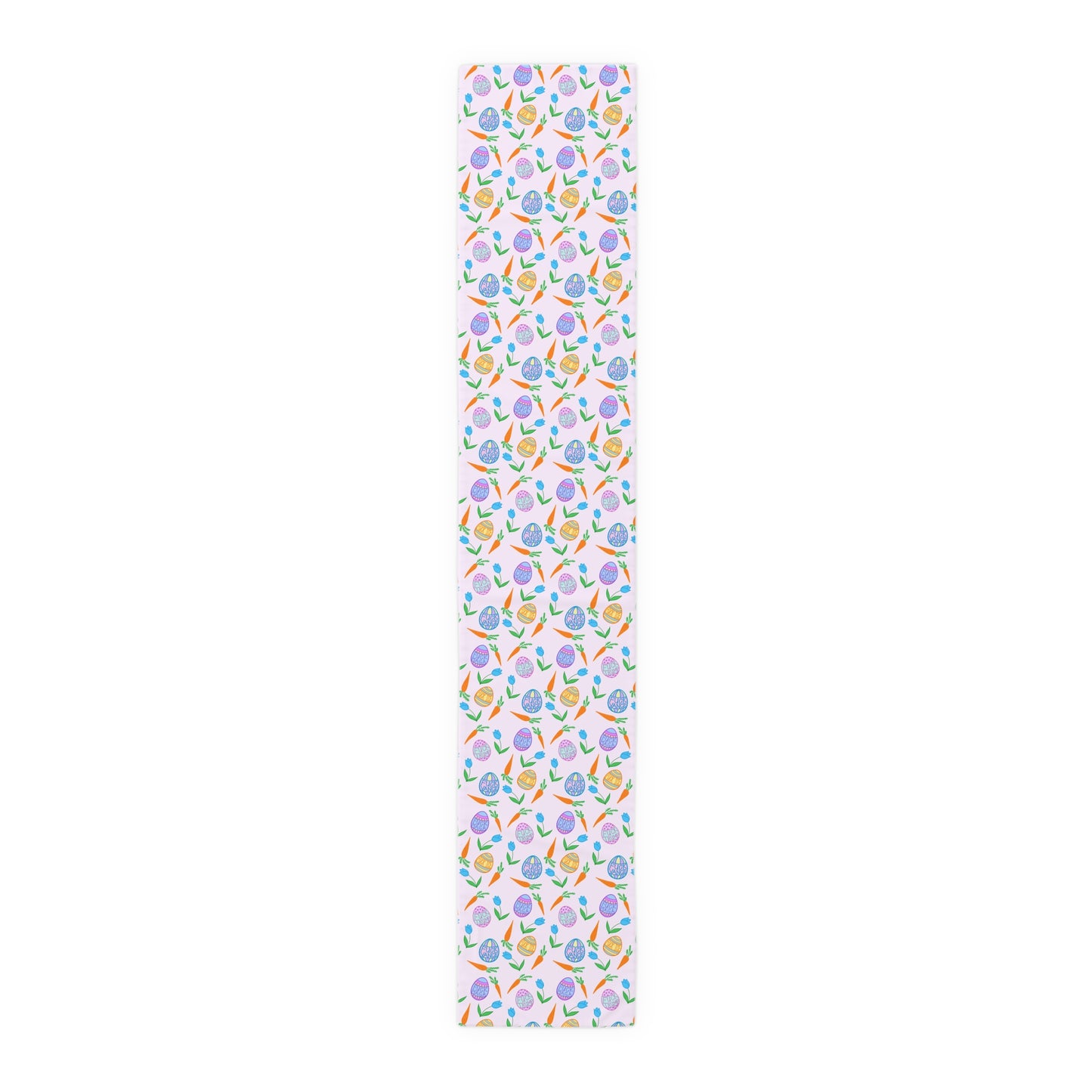 Slightly Subtle Easter Eggs Table Runner | Pastel Floral Egg Pattern FDT