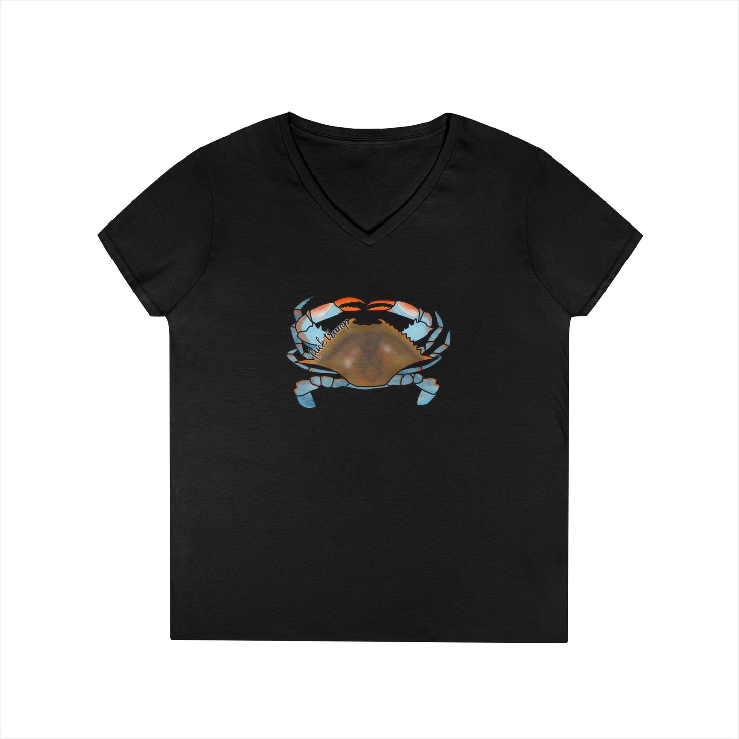 Blue Crab Illustration T-Shirt | Coastal Sea Life Tee FDT