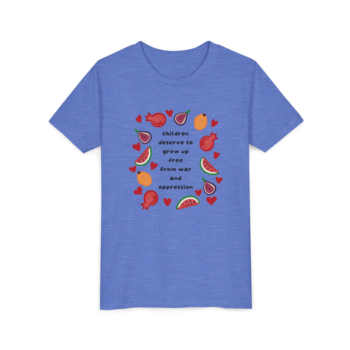 Children Deserve to Grow Up Free From War and Oppression Youth T-Shirt