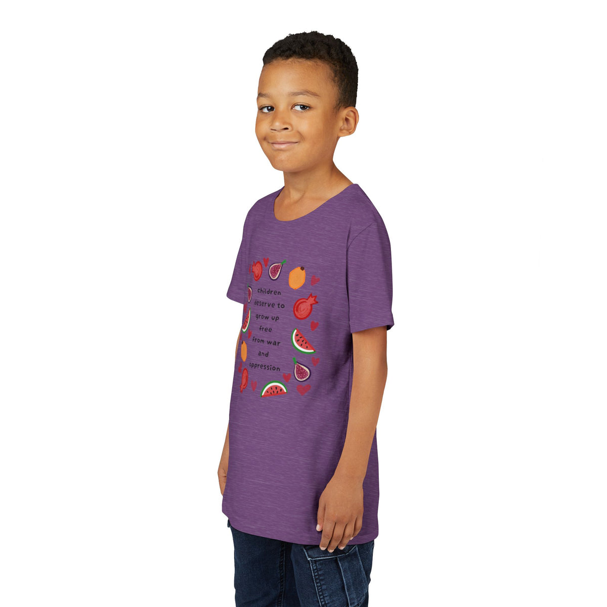 Children Deserve to Grow Up Free From War and Oppression Youth T-Shirt