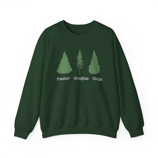 Frasier Douglas Thuja FDT Pine Tree Eco-Friendly Tree Sweatshirt, Unisex Crewneck, Nature Lover Gift, Casual Outfit, Gift for Him or Her