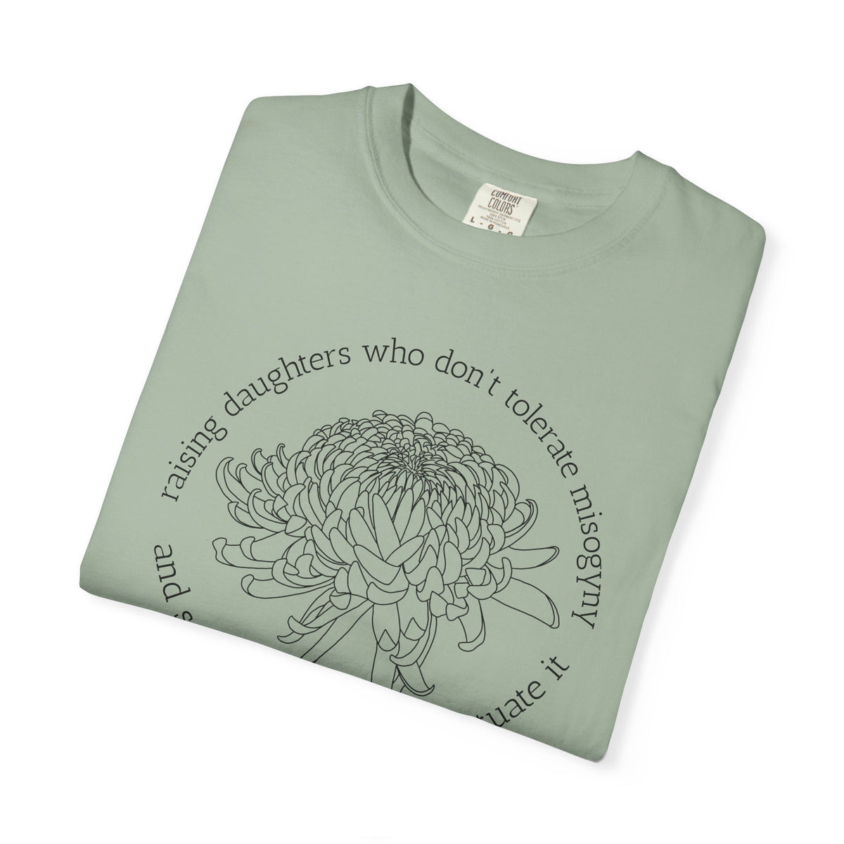 Floral Raising Daughters and Sons T-Shirt Botanical Line Art