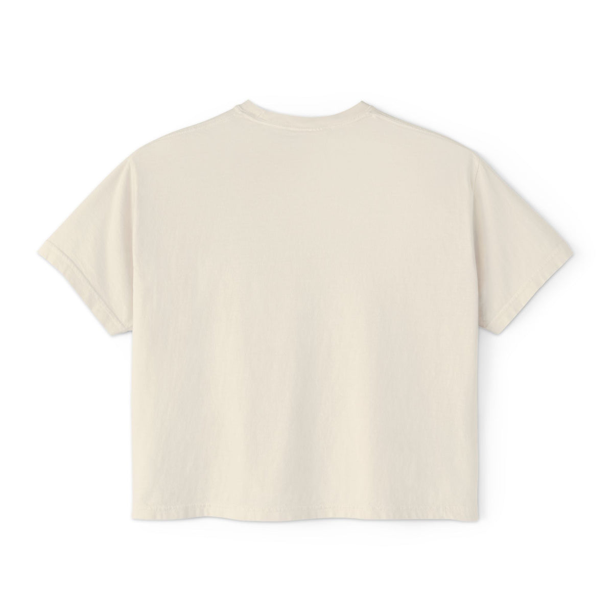 Women’s Boxy CROP Tee "Children Deserve to Grow Up Free From War and Oppression" Peaceful Fruit Graphic